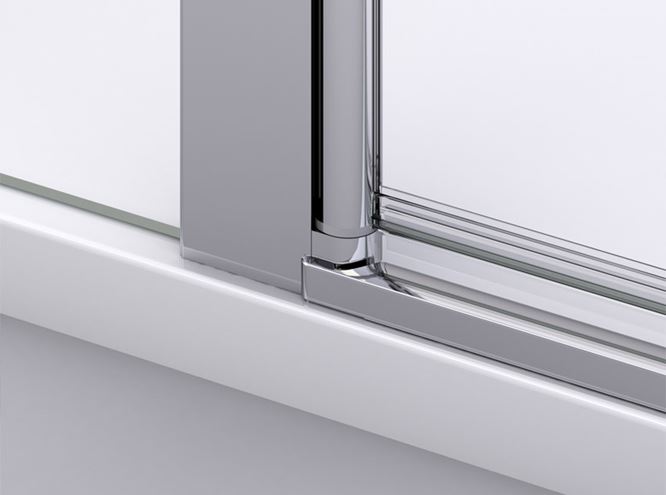 RONAL DIVERA D22T13 sprchové dvere 90x200 cm, vstup 530 mm, lietacie, aluchróm/číre sklo D22T13 070 20 50 07 Obrázek - fotka