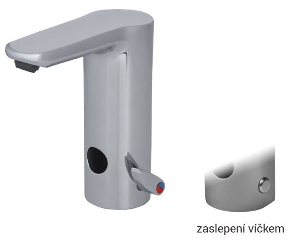 CONCEPT 100 umývadlová senzorová batéria s reguláciou teploty, napájanie zo siete, chróm SB-PT54ZN Obrázek - fotka