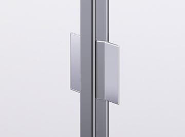 RONAL DIVERA D22K sprchové dvere 80x200 cm, zalamovacie, aluchróm/číre sklo Aquaperle D22K 080 50 07 Obrázek - fotka