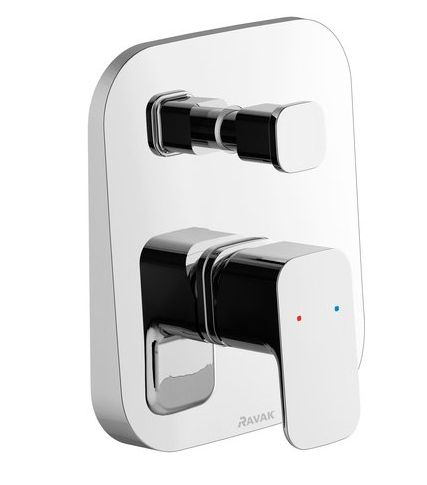 RAVAK 10° FREE TD F 061.00 vaňová podomietková batéria, s prepínačom, s telesom, chróm X070134 Obrázek - fotka