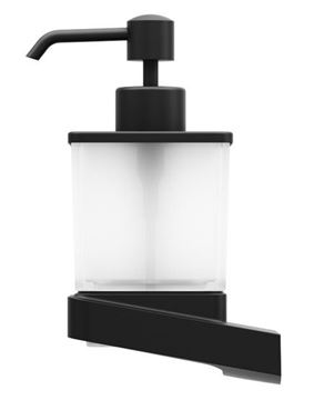 RAVAK 10° BLACK TD 231.20 dávkovač tekutého mydla, nástenný, matná čierna X07P559 Obrázek - fotka