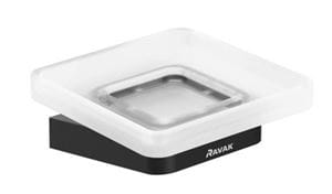 RAVAK 10° BLACK TD 200.20 mydlovnička, nástenná, sklo, čierna