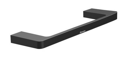 RAVAK 10° BLACK TD 300.20 držiak uteráka 250 mm, matná čierna X07P560 Obrázek - Hlavní obrázek