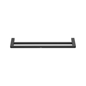 RAVAK 10° BLACK TD 320.20 držiak uterákov 630 mm, dvojramenný, matná čierna