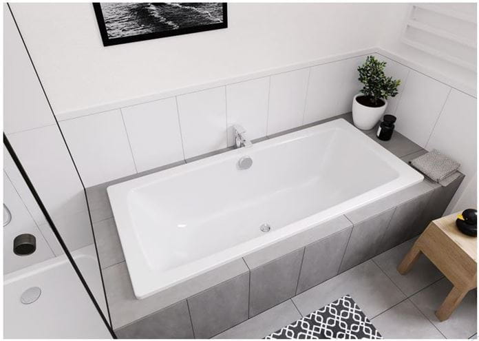 CONCEPT 100 DUO vaňa 180x80 cm, pre 2 osoby, bez nožičiek, smaltovaná oceľ 772515390001 Obrázek - fotka