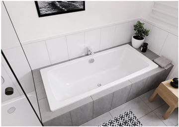 CONCEPT 100 DUO vaňa 180x80 cm, pre 2 osoby, bez nožičiek, smaltovaná oceľ 772515390001 Obrázek - fotka