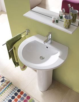 DURAVIT DARLING NEW umývadlo 65 cm, s otvorom pre batériu a prepadom 2621650000 Obrázek - fotka