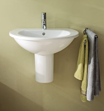 DURAVIT DARLING NEW umývadlo 65 cm, s otvorom pre batériu a prepadom 2621650000 Obrázek - fotka