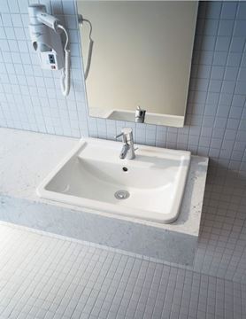 DURAVIT STARCK 3 umývadlo 56 cm, s otvorom pre batériu a prepadom 0302560000 Obrázek - fotka