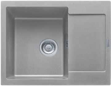 FRANKE MARIS MRG 611-62 fragranitový drez 620x500 mm, otočný, odkvapkávač, sivý kameň