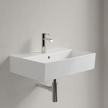 VILLEROY & BOCH MEMENTO 2.0 umývadlo 60 cm, s otvorom pre batériu a prepadom, brúsené, alpská biela 4A226G01 Obrázek - fotka