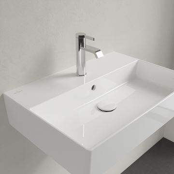 VILLEROY & BOCH MEMENTO 2.0 umývadlo 60 cm, s otvorom pre batériu a prepadom, brúsené, alpská biela 4A226G01 Obrázek - fotka