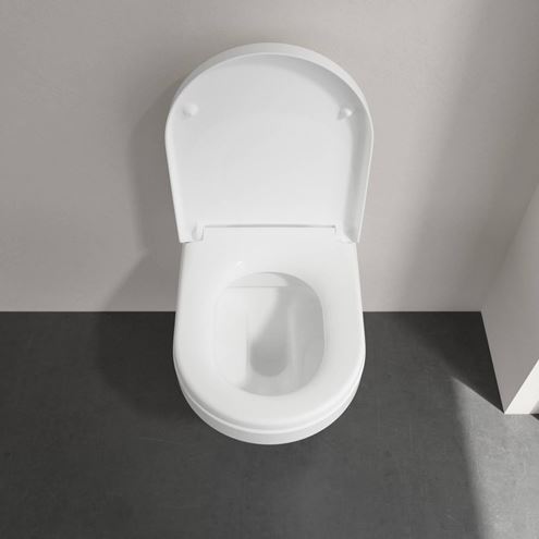VILLEROY & BOCH ARCHITECTURA závesné WC, so SoftClosing sedadlom, DirectFlush splachovanie, alpská biela 4694HR01 Obrázek - fotka