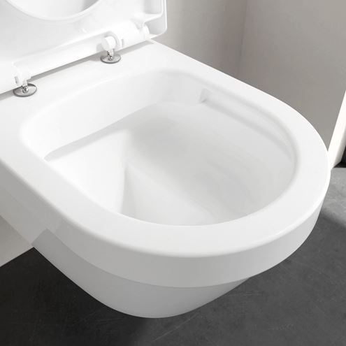 VILLEROY & BOCH ARCHITECTURA závesné WC, so SoftClosing sedadlom, DirectFlush splachovanie, alpská biela 4694HR01 Obrázek - fotka