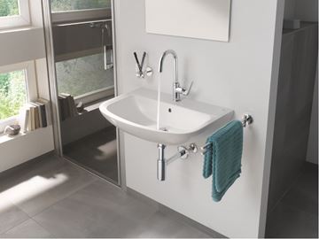 GROHE BAUFLOW umývadlová stojanková batéria, s odtokovou súpravou, chróm 23753000 Obrázek - fotka