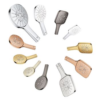 GROHE RAINSHOWER SMARTACTIVE 130 ručná sprcha pr. 130 mm, 3 prúdy, Water Saving, brúsený hard graphite 26574AL0 Obrázek - fotka