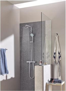 GROHE EUPHORIA SYSTEM 310 sprchový set s termostatickou batériou, horná sprcha, ručná sprcha s 3 prúdmi, tyč, hadica, chróm 26849000 Obrázek - fotka