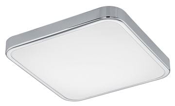 EGLO MANILVA 1 stropné LED svietidlo, 3000 K, 1100 lm, 290x290 mm, chróm