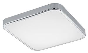 EGLO MANILVA 1 stropné LED svietidlo, 3000 K, 1100 lm, 290x290 mm, chróm