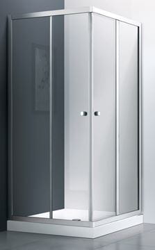 EASY NEO T54280 sprchový kút 80x80 cm, rohový vstup, posuvné dvere, chróm/sklo transparent