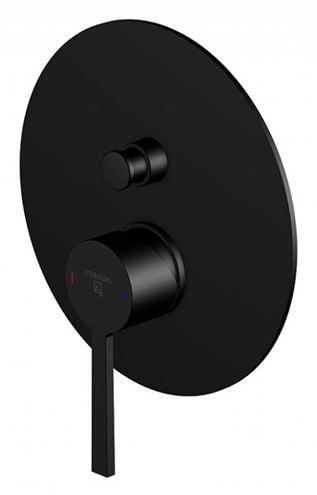 STEINBERG 260 vaňová podomietková batéria, s prepínačom, matt black 260 2103 3 S Obrázek - Hlavní obrázek