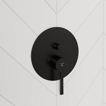 STEINBERG 260 vaňová podomietková batéria, s prepínačom, matt black 260 2103 3 S Obrázek - fotka