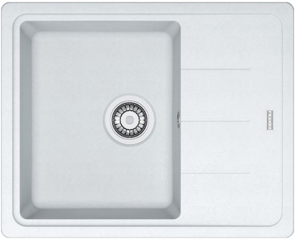 FRANKE BASIS BFG 611-62 fragranitový drez 620x500 mm, otočný, odkvapkávač, biela ľad 114.0285.103 Obrázek - Hlavní obrázek