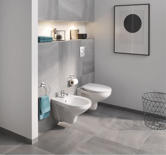 GROHE BAUFLOW bidetová stojanková batéria, s odtokovou súpravou, Water Saving, chróm 23754000 Obrázek - fotka