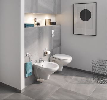 GROHE BAUFLOW bidetová stojanková batéria, s odtokovou súpravou, Water Saving, chróm 23754000 Obrázek - fotka
