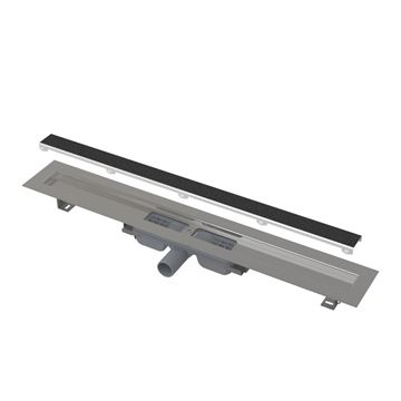 ALCA APZ115 MARBLE LOW sprchový žľab 550 mm, do priestoru aj k stene, bočný odtok DN 40, rošt na vloženie dlažby, PP/nerez oceľ