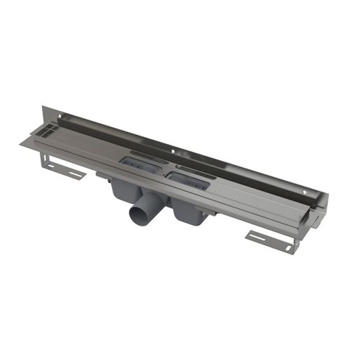 ALCA APZ4 FLEXIBLE sprchový žľab 550 mm, k stene, bočný odtok DN 50, bez roštu, PP/nerez oceľ APZ4-550 Obrázek - Hlavní obrázek