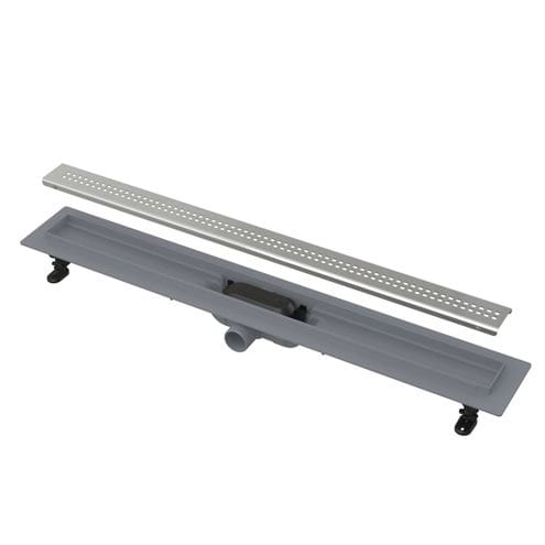 ALCA APZ9 SIMPLE sprchový žľab 650 mm, do priestoru aj k stene, bočný odtok DN 40, rošt SIMPLE 9, PP/nerez oceľ APZ9-650M Obrázek - Hlavní obrázek