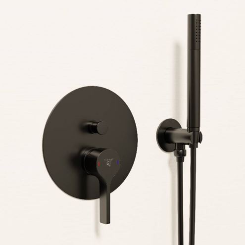 STEINBERG 280 vaňová podomietková batéria, s prepínačom, matt black 280 2103 3 S Obrázek - fotka
