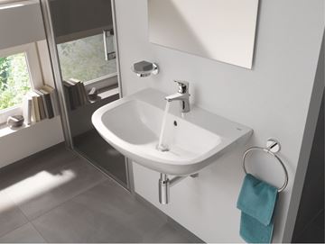 GROHE BAUFLOW umývadlová stojanková batéria, s odtokovou súpravou, chróm 23751000 Obrázek - fotka