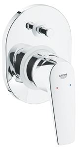 GROHE BAUFLOW vaňová podomietková batéria, s prepínačom, s telesom, chróm