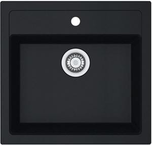 FRANKE SIRIUS SID 610 tectonitový drez 560x530 mm, otvor pre batériu, čierna