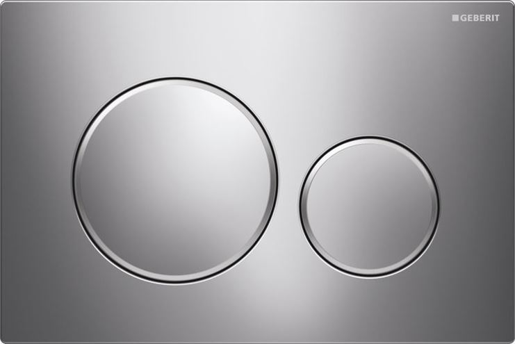GEBERIT SIGMA 20 ovládacie tlačidlo pre dve splachovania, plast, lesklý/matný chróm 115.882.KH.1 Obrázek - Hlavní obrázek
