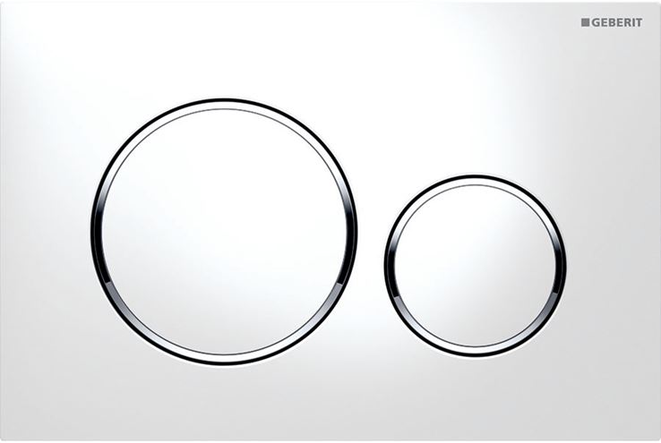 GEBERIT SIGMA 20 ovládacie tlačidlo pre dve splachovania, plast, biela/lesklý chróm 115.882.KJ.1 Obrázek - Hlavní obrázek