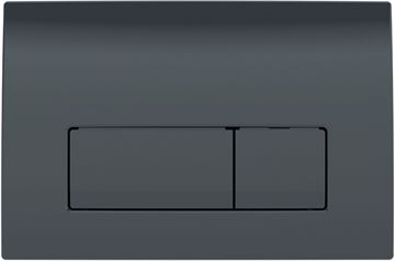 GEBERIT DELTA 50 ovládacie tlačidlo pre dve splachovania, plast, čierna