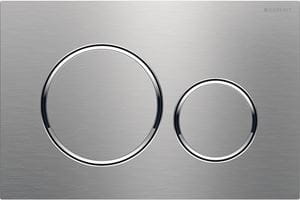 GEBERIT SIGMA 20 ovládacie tlačidlo pre dve splachovania, easy-to-clean, oceľ, brúsený/leštený nerez