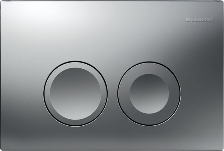 GEBERIT DELTA 25 ovládacie tlačidlo pre dve splachovania, plast, matný chróm 115.125.46.5 Obrázek - Hlavní obrázek