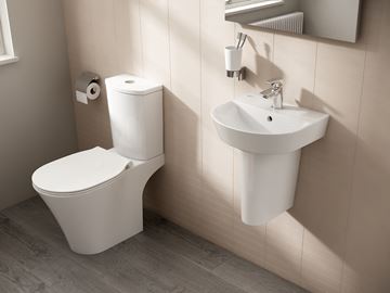 IDEAL STANDARD CONNECT AIR ARC umývadielko 40 cm, s otvorom pre batériu a prepadom E070101 Obrázek - fotka