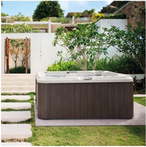 JACUZZI J-215 vírivka 193x168 cm, pre 2-3 osoby, 19 trysiek, s termokrytom, platinum/silverwood J215+903003480 Obrázek - fotka
