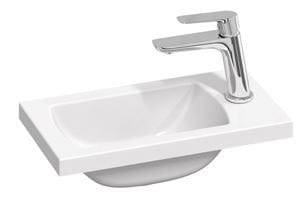 RAVAK CLASSIC II 400 umývadlo 40 cm, s otvorom pre batériu, bez prepadu, liaty mramor