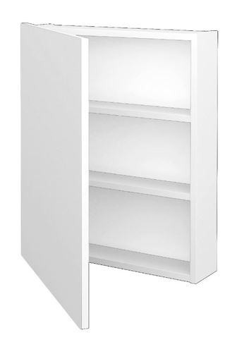 DŘEVOJAS Q GA 60 zrkadlová skrinka 60x68x14,8 cm, pánty vľavo, lamino, lesklá biela 29015 Obrázek - fotka