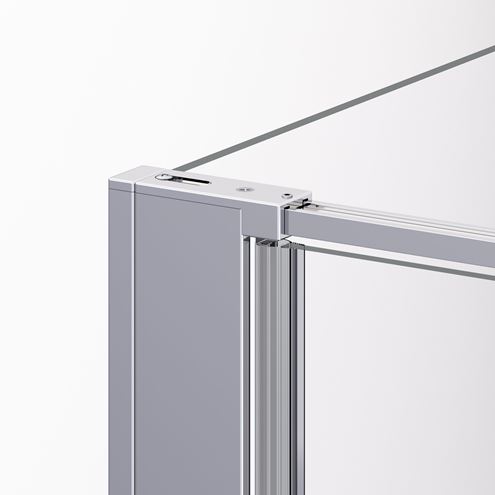 RONAL DIVERA D22F1 bočná stena 90x200 cm, aluchróm/sklo screen D22F1 090 50 87 Obrázek - fotka