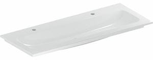 GEBERIT ICON umývadlo 120 cm, s 2 otvormi pre batérie, bez prepadu, KeraTect