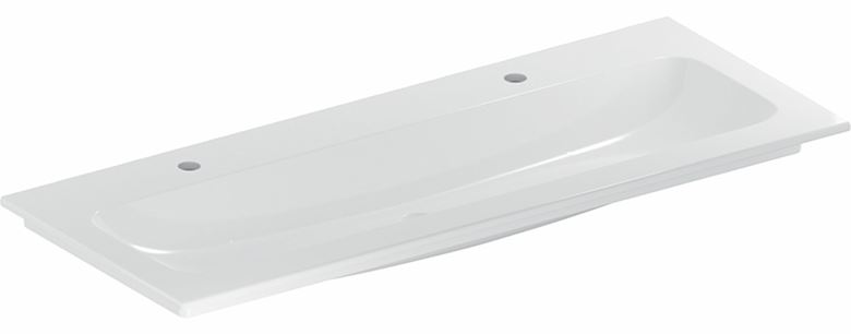 GEBERIT ICON umývadlo 120 cm, s 2 otvormi pre batérie, bez prepadu, KeraTect 501.846.00.2 Obrázek - Hlavní obrázek