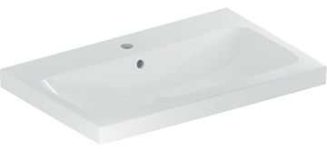 GEBERIT ICON LIGHT umývadlo 75 cm, s otvorom pre batériu a prepadom