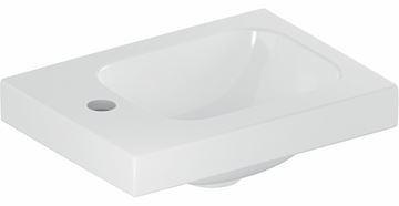 GEBERIT ICON LIGHT umývadielko 38 cm, s otvorom pre batériu vpravo, bez prepadu